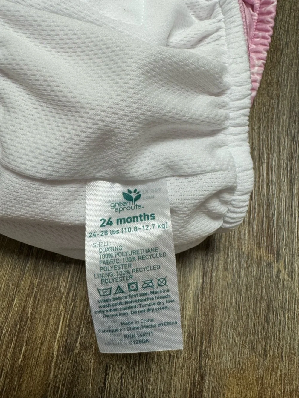 Green Sprouts Kids‎ Pink Floral Swim Diaper / Training Swim Pants 24M 24-28Lbs